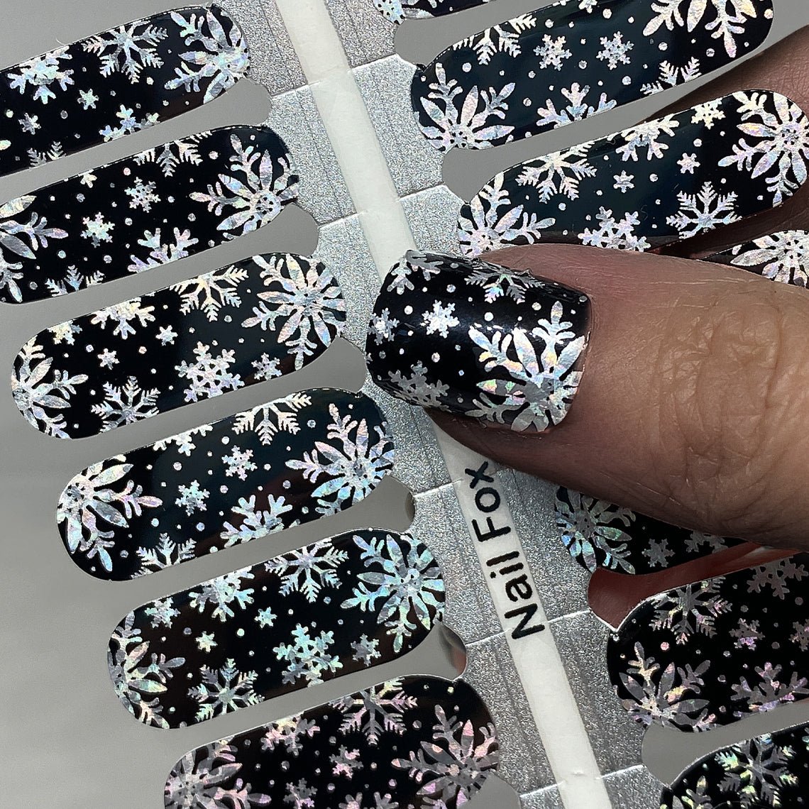 Holo Snowflakes Exclusive Design Nail Wraps (HOLO)